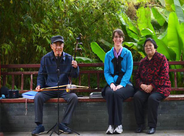 Chinese couple and a foreign teacher